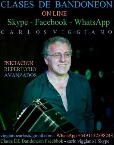 BANDONEON Clases por SKYPE